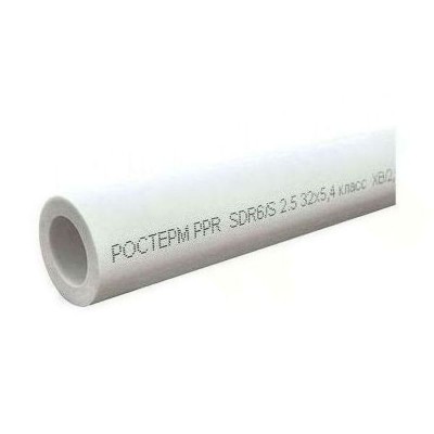 Труба РОСТерм PPR для горячей и холодной воды PN20 25х4,2мм (2) SDR 6