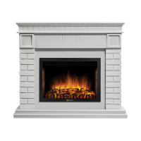 Портал Firelight Bricks 25 камень белый, белая эмаль