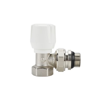 Клапан радиаторный VARMEGA 1/2" ручной, угловой с самоуплотняющимся полусгоном VM10011